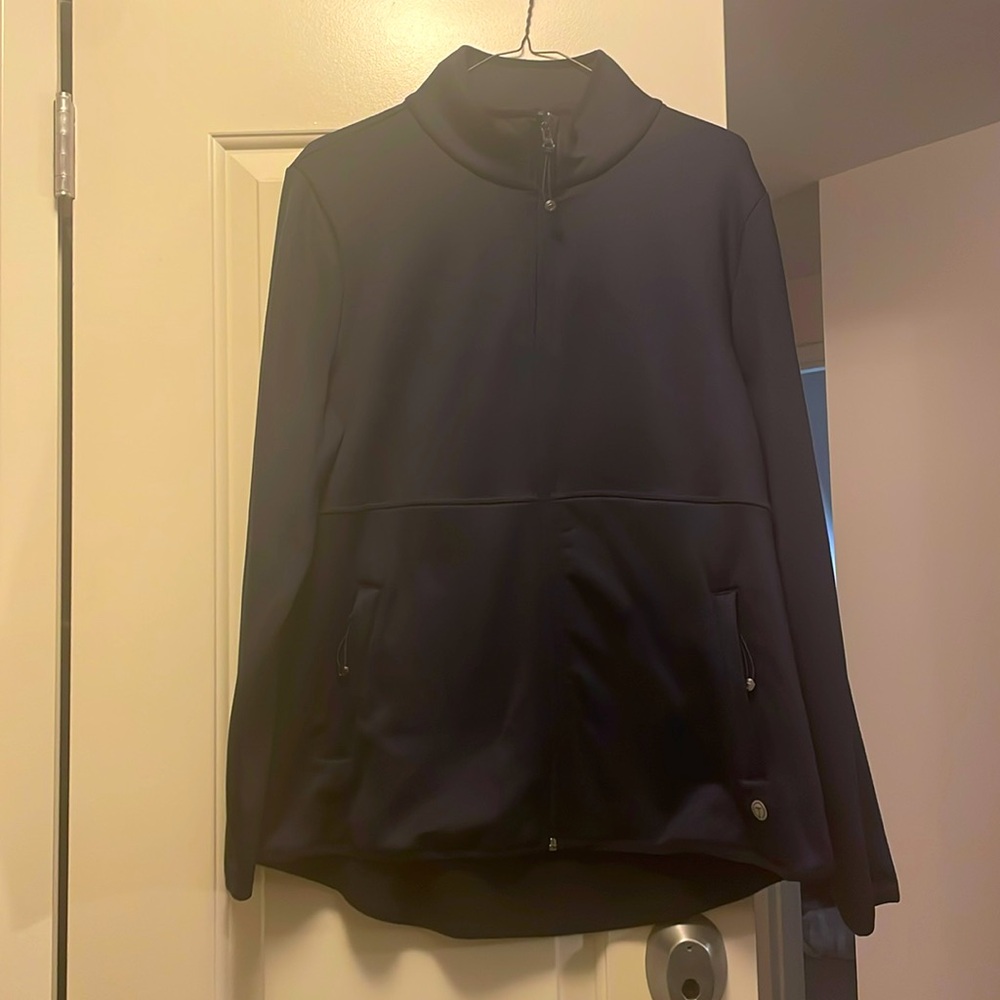 T by Talbots NWT lightweight active jacket Navy Blue size Large